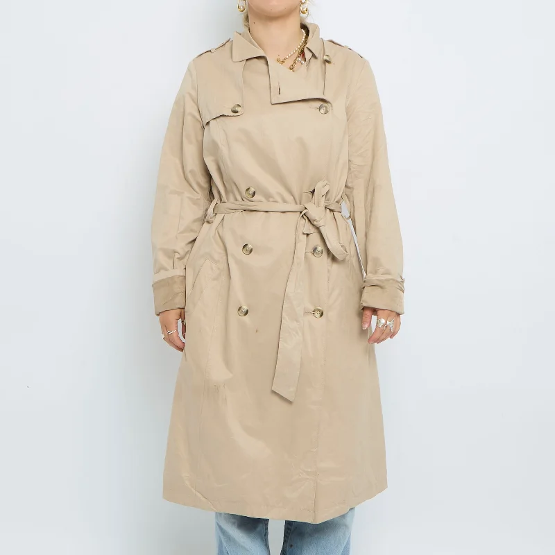 Belt  Buttoned Trench Coat - UK 10